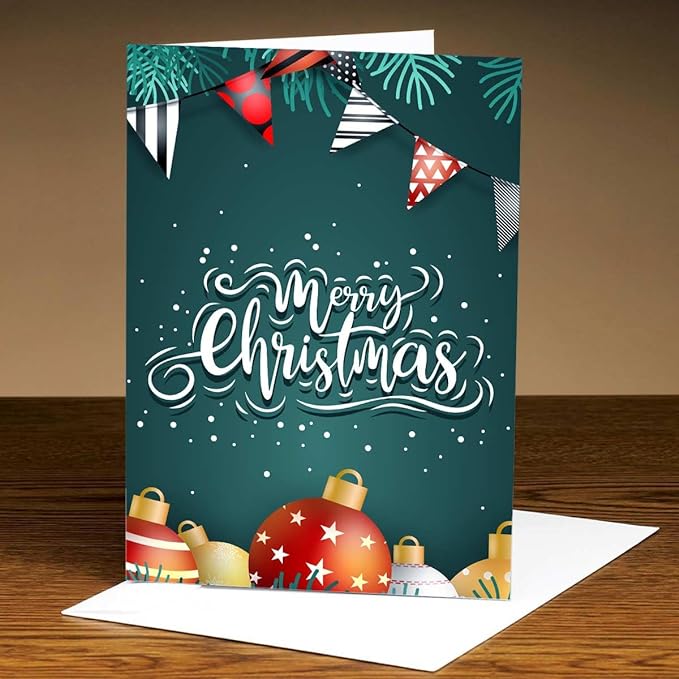 Cheerful Chimes Christmas Greeting Card