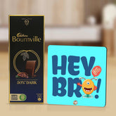 Hey Bro Keepsake And Chocolate Gift Hamper For Brother