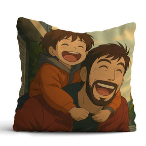 Customized Anime Ghibli Image Cushion Gift For Dad