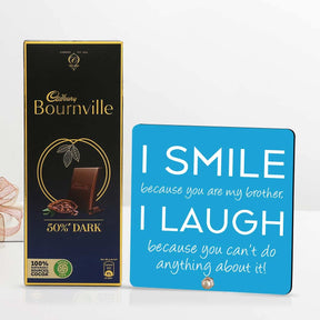 I Smile I Laugh Keepsake And Chocolate Gift Hamper For Brother
