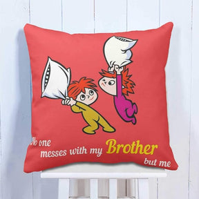 No One Messes Cushion
