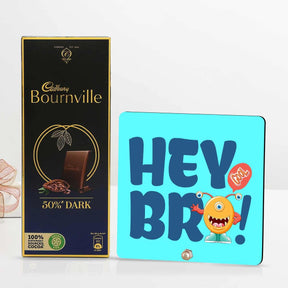 Hey Bro Keepsake And Chocolate Gift Hamper For Brother