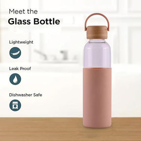 Silicon glass bottle