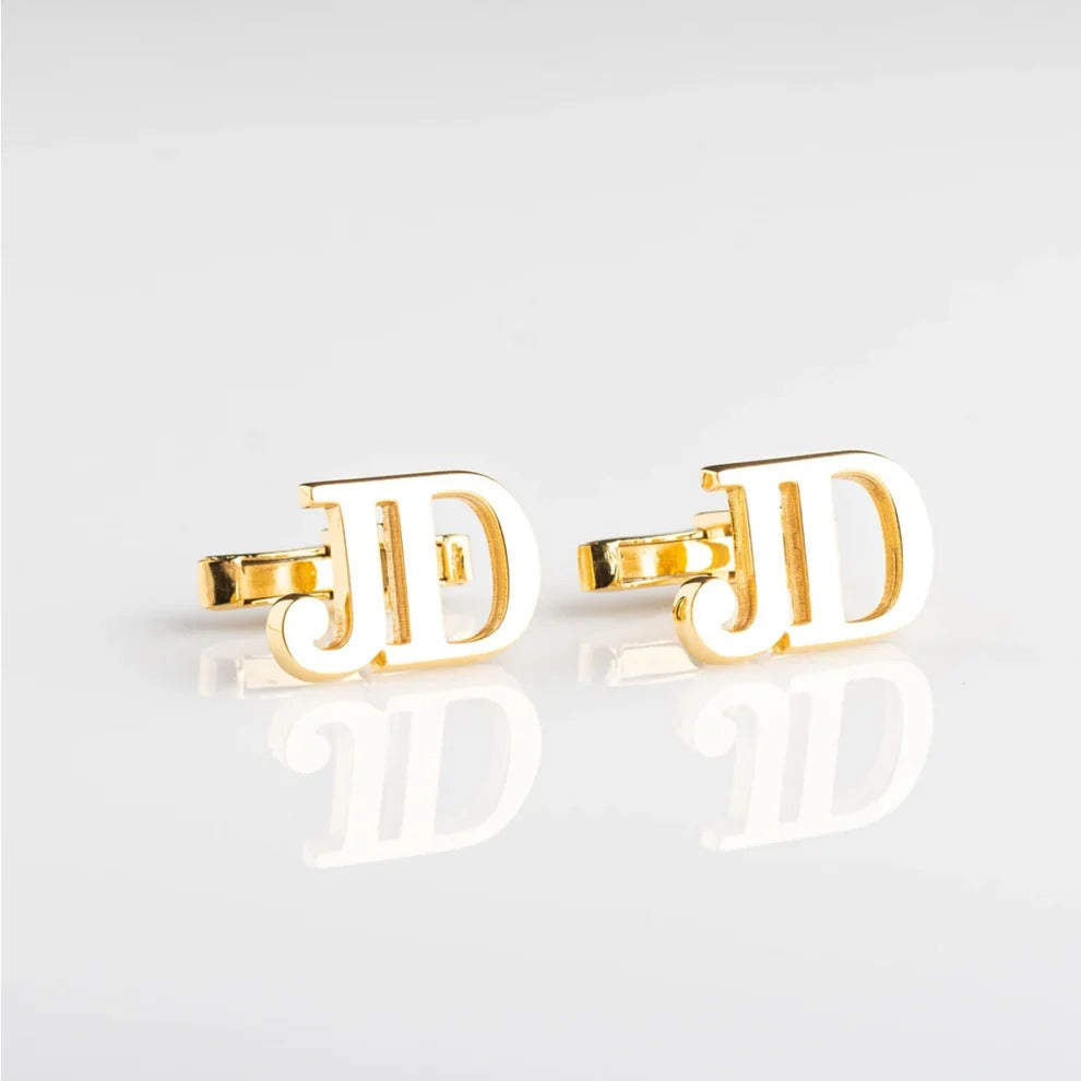 Personalised Metal Initial Cufflinks