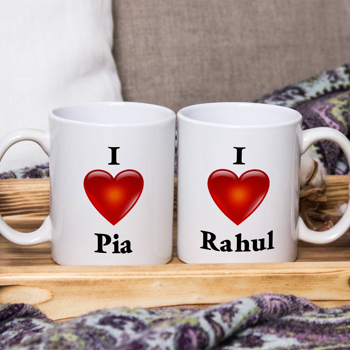 Love Coffee Mug Gift set of 2 for Valentine's Day