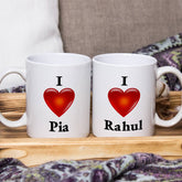 Love Coffee Mug Gift set of 2 for Valentine's Day