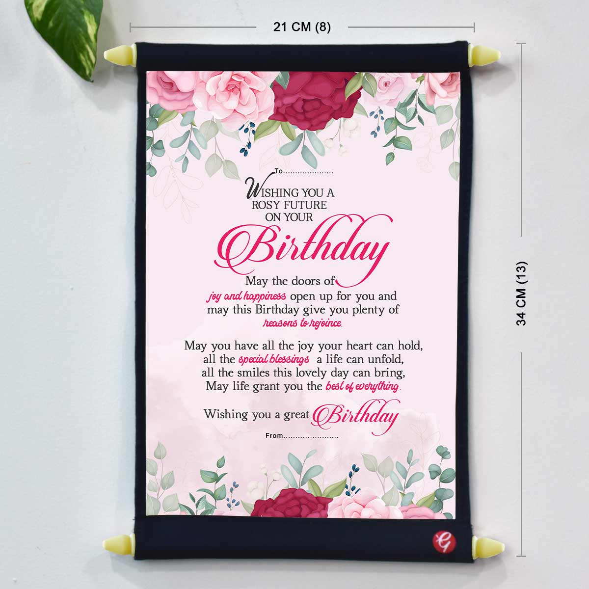 Personalised Birthday Scroll