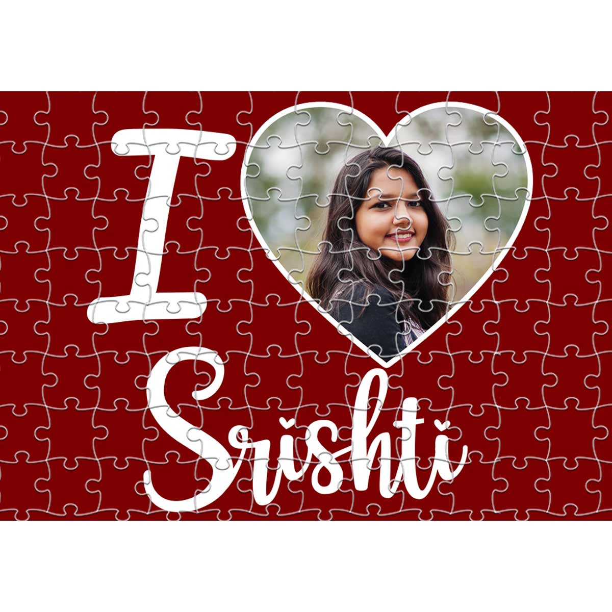 Personalised I Love Puzzle