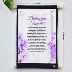 Personalised Bidding You Farewell