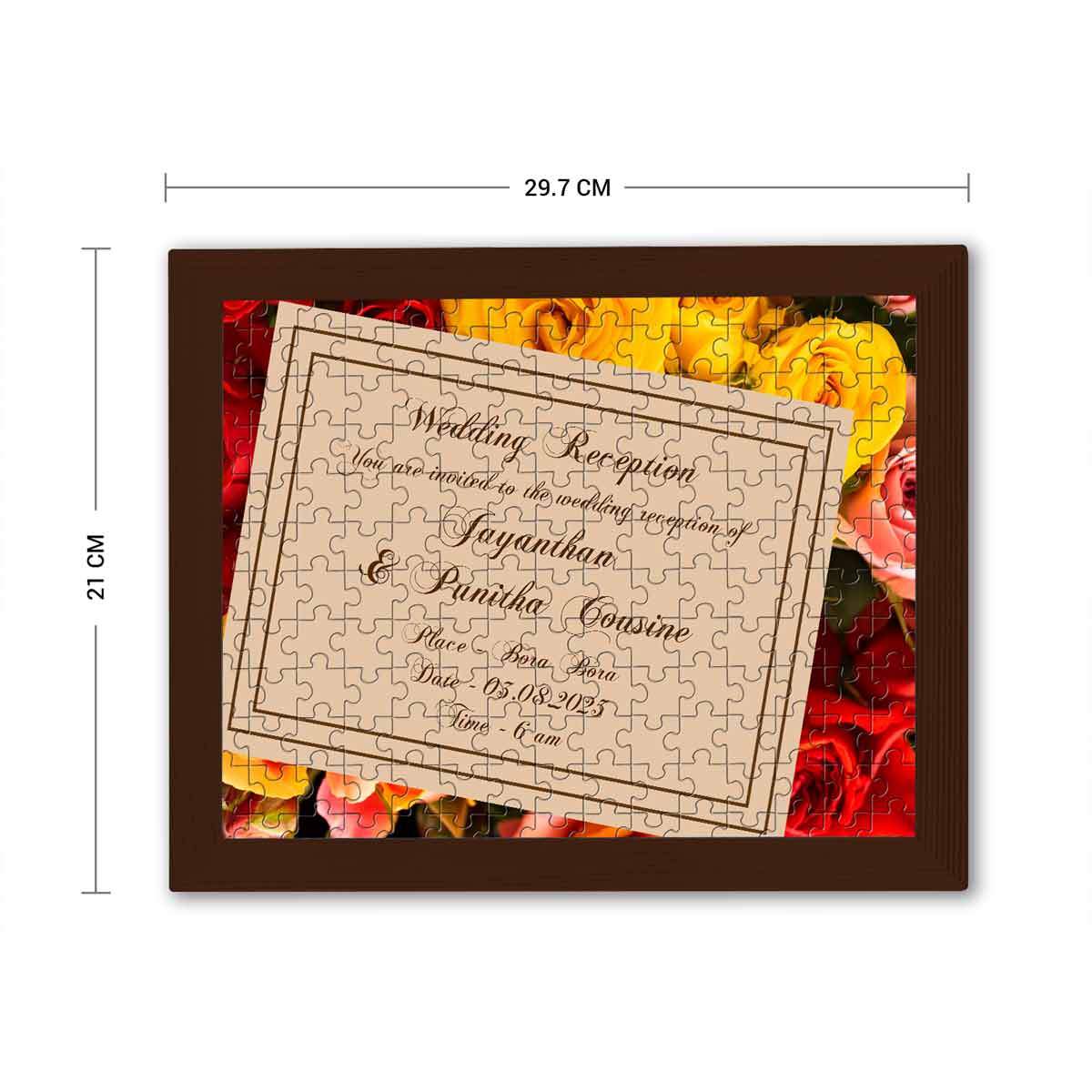 Personalised Wedding Theme Jigsaw Puzzle