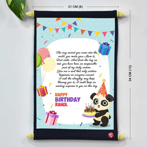 Personalized Message Printed Birthday Scroll