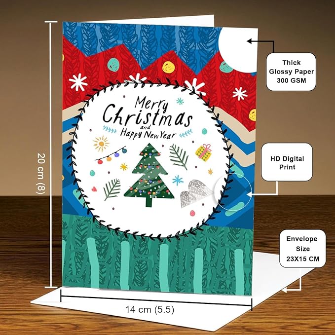 Surprises Wishes Christmas Greeting Card