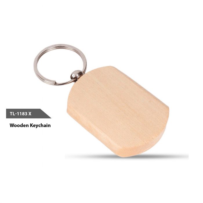 Wooden Engraved Keychain