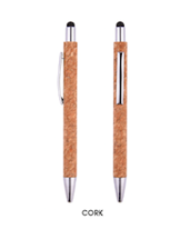 Cork stylus pen