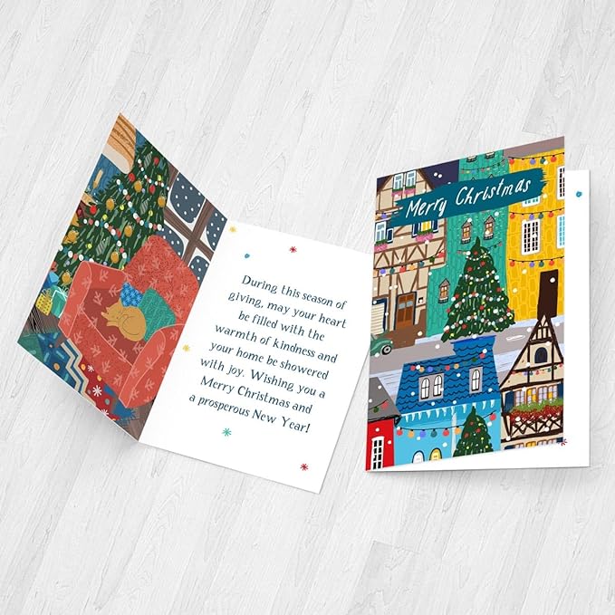 Jolly Wishes Christmas Greeting Card