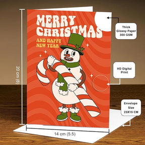 Merry Christmas & New Year Wishes Greeting Card-4