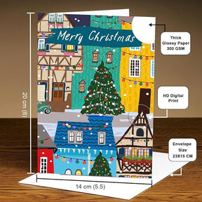 Jolly Wishes Christmas Greeting Card