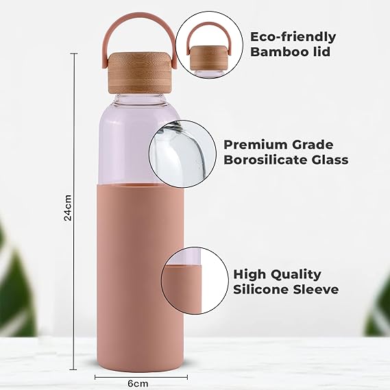 Silicon glass bottle
