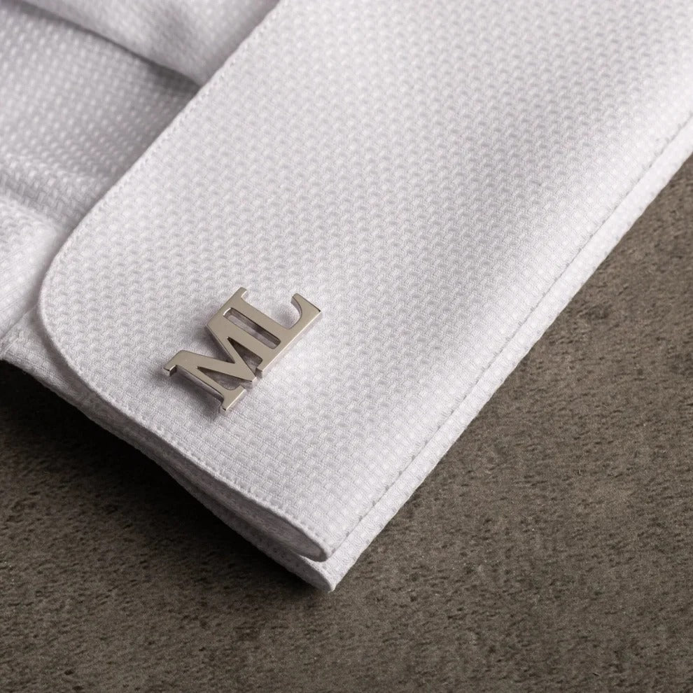 Personalised Metal Initial Cufflinks