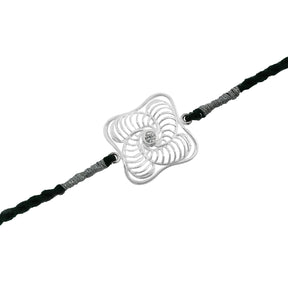 Silver Falling Flower Rakhi