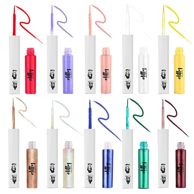 Elitty Maxi Pop Colour Liquid Eyeliner Combo