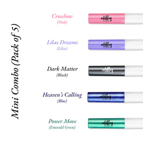 Elitty Mini Pop Colour Waterproof Liquid Eyeliner Combo