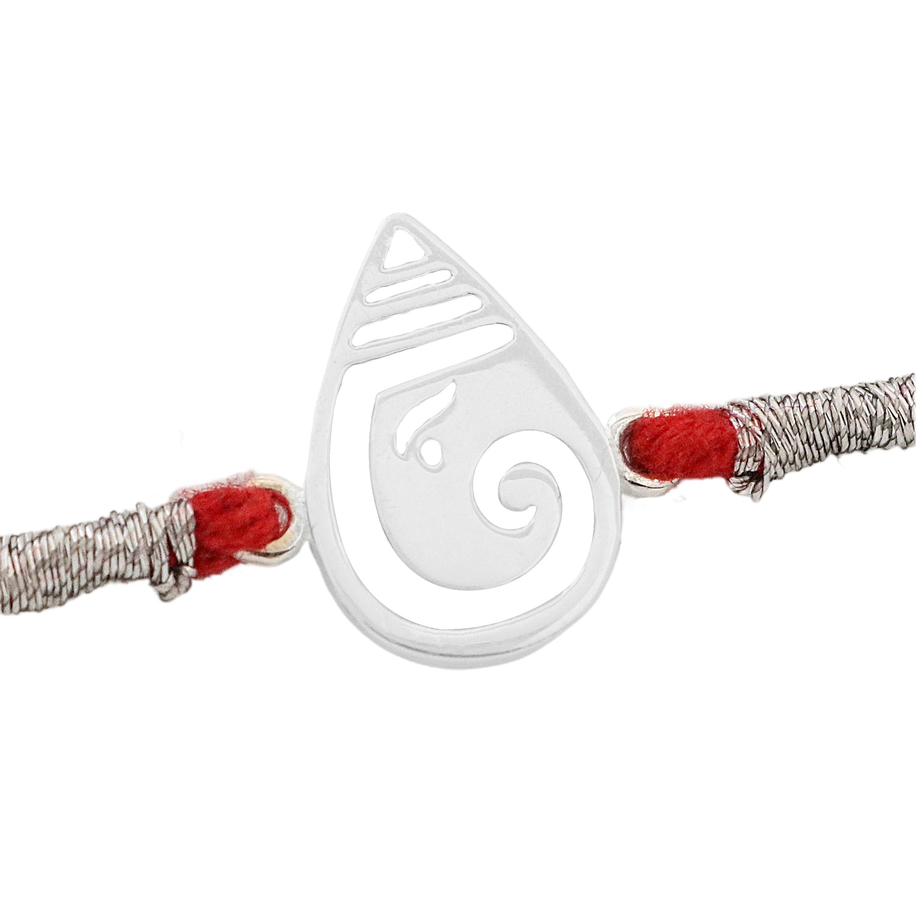 Lord Ganesha Minimal Silver Rakhi