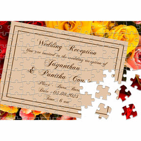 Personalised Wedding Theme Jigsaw Puzzle