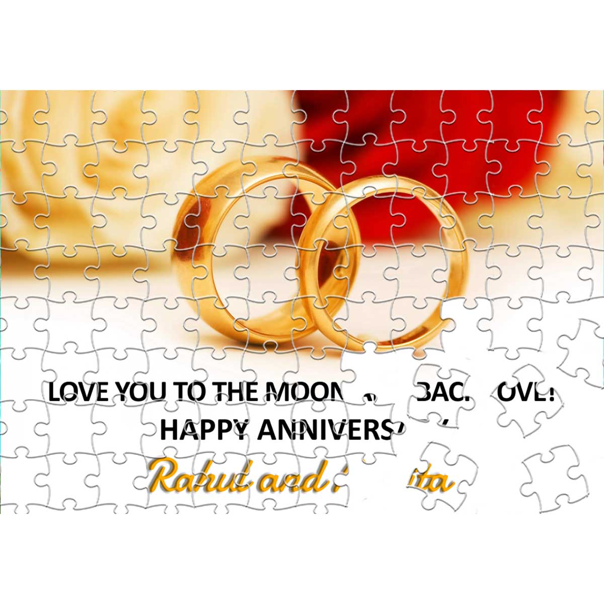 Personalised Love You To The Moon Puzzle