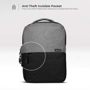 Urban Wolf Business Casual 20L Dual Compartment Laptop Backpack-(GREY)