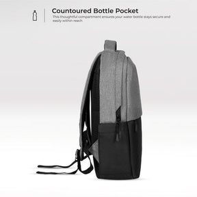 Urban Wolf Business Casual 20L Dual Compartment Laptop Backpack-(GREY)