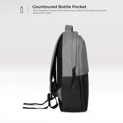 Urban Wolf Business Casual 20L Dual Compartment Laptop Backpack-(GREY)