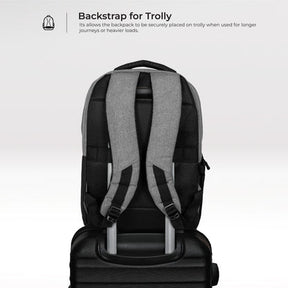 Urban Wolf Business Casual 20L Dual Compartment Laptop Backpack-(GREY)