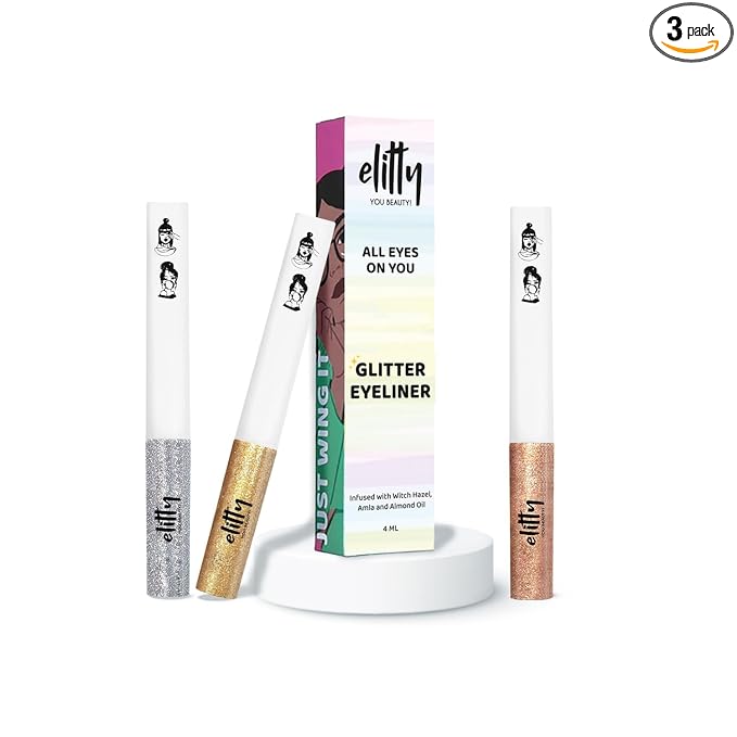Elitty All That Glitters Waterproof Liquid Eyeliner Combo