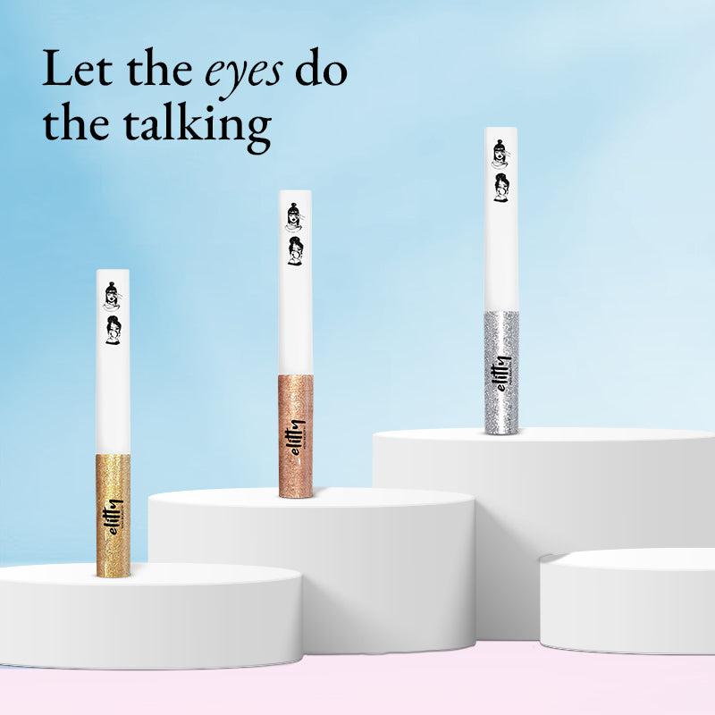 Elitty All That Glitters Waterproof Liquid Eyeliner Combo