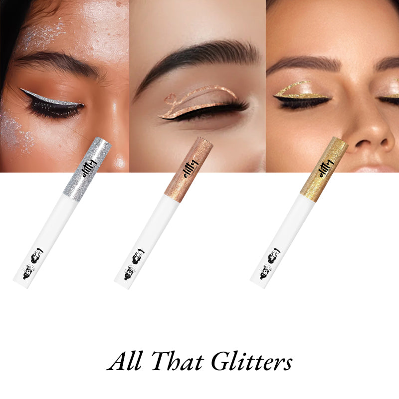 Elitty All That Glitters Waterproof Liquid Eyeliner Combo