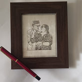 Personalised Romantic Silver Photo Frame