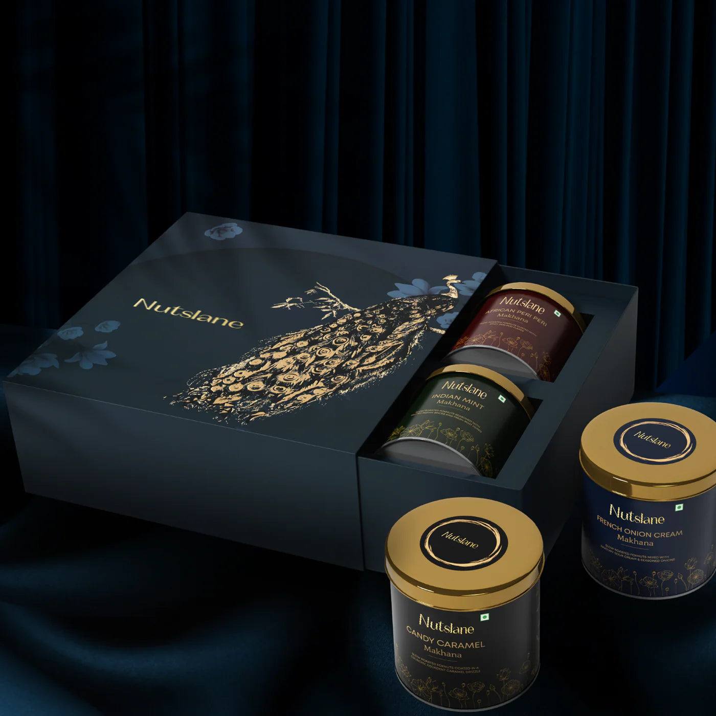 Aayat (Cream Onion , Peri peri , Indian Mint Mkahana , Candy caramel Makhana ) - 50 Gram each