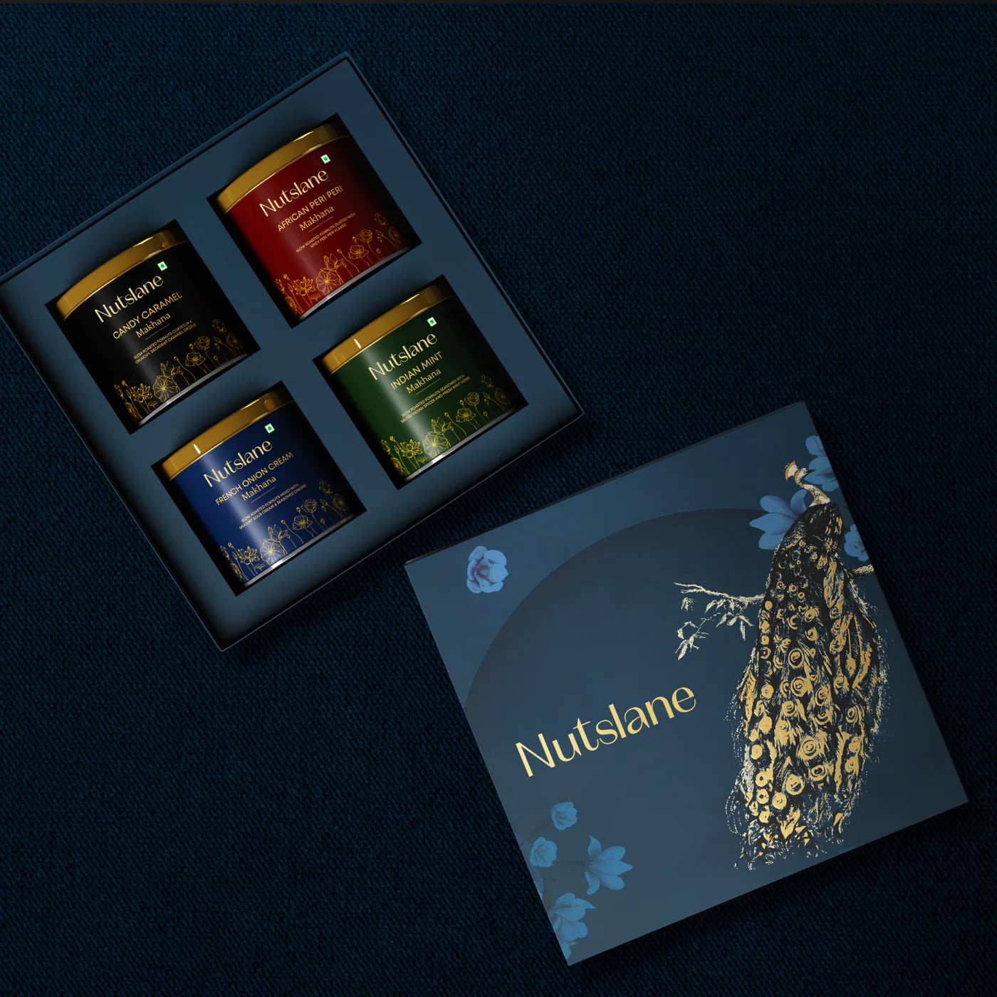 Aayat (Cream Onion , Peri peri , Indian Mint Mkahana , Candy caramel Makhana ) - 50 Gram each