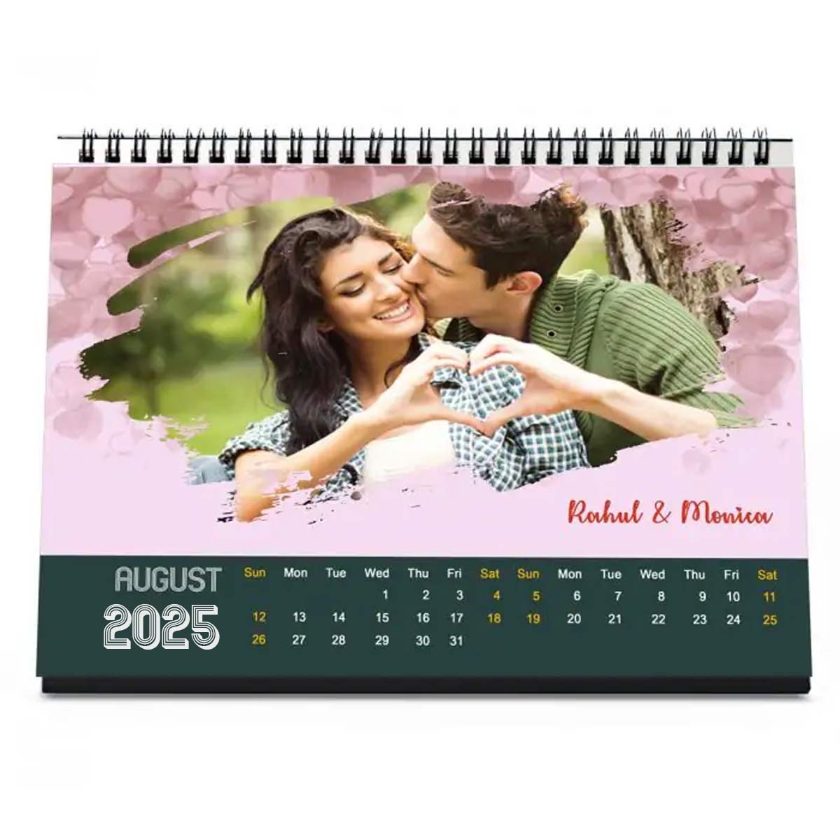 Personalized You & Me Forever Photo Calendar Gift For Valentine's Day 9