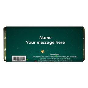 Personalised Chocolate Bar New Year