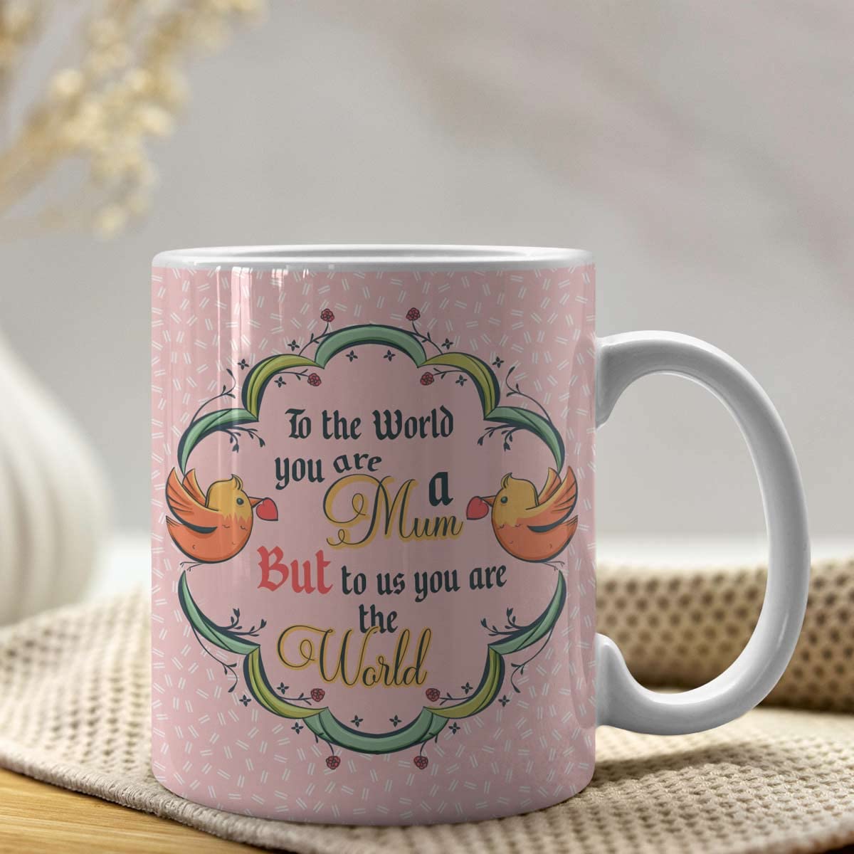 Mum Means World Ceramic Coffee Mug Gift For Mom