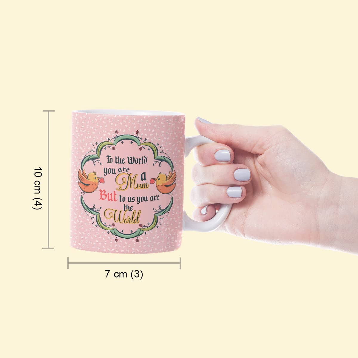 Mum Means World Ceramic Coffee Mug Gift For Mom