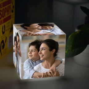 Personalised Baby Mini Cube Lamp