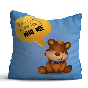 teddy Blue Hug cushion