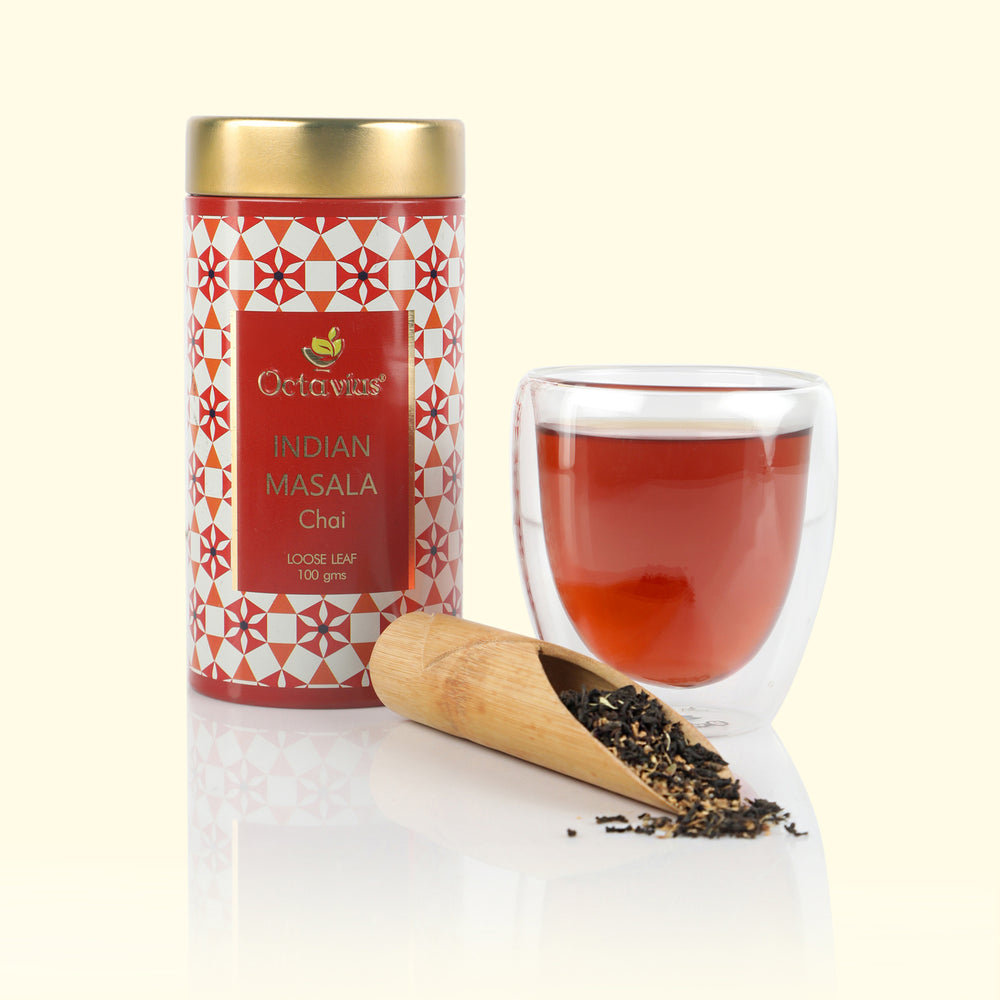 #Variant_Octavius Indian Masala Chai Whole Leaf Black Tea Tin Can - 100gms