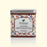 #Variant_Octavius Assorted Black & Green Teas | 6 Varieties Pack of 25 Tea Bags in Gift Box