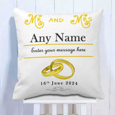 Personalized Mr. & Mrs. With Message Cushion Gift For Couple 1