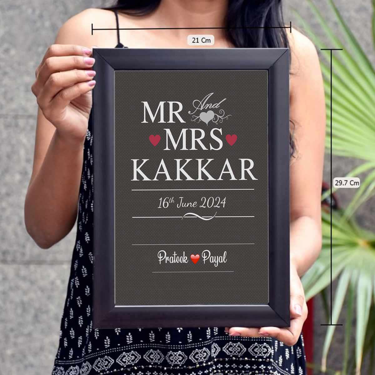 Personalised Mrs. & Mr. Poster