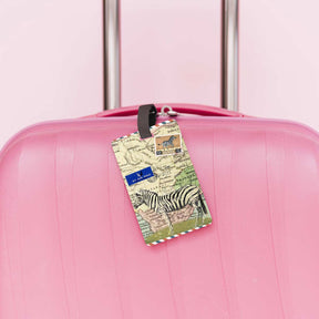Personalised Africa Luggage Tag